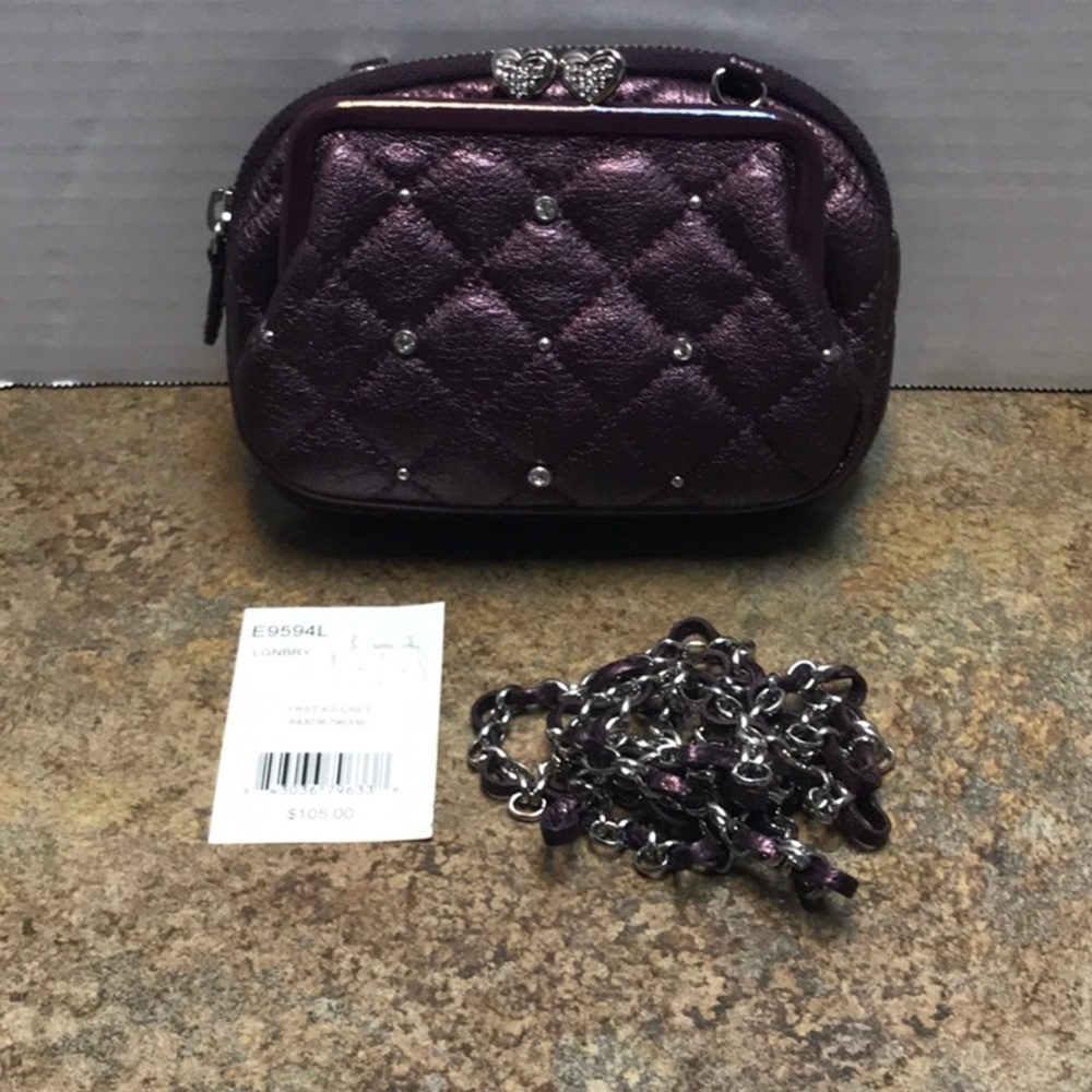 Brighton loganberry small hand bag